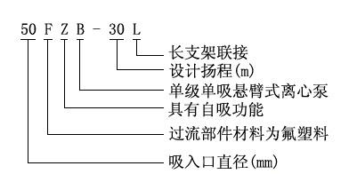 FZB系列氟塑料自吸泵型号意义