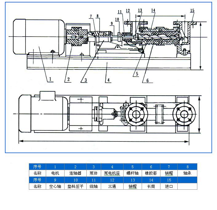 I-1B浓浆泵安装尺寸图